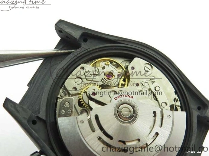 0601 Daytona DIW Carbon OMF Best Edition Black White Dial on Black Nylon Strap A OnTrend 2843